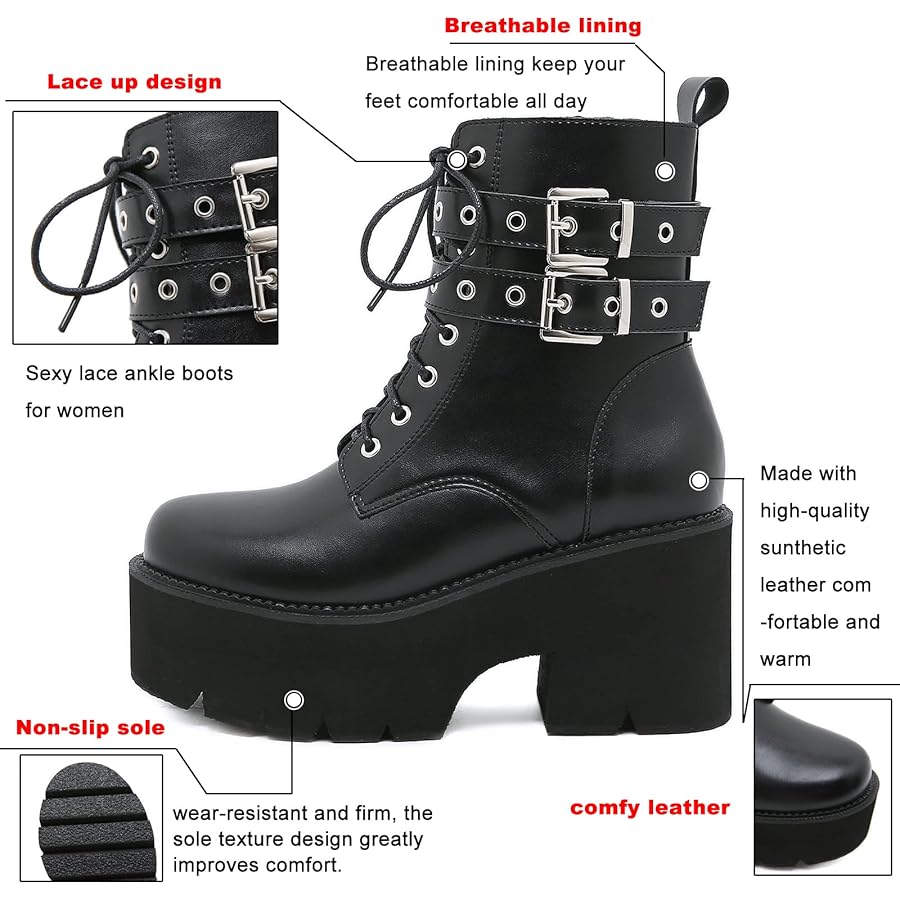 靴 Unknown - lace up design boots gimmick Unknown - lace up design boots gimmick